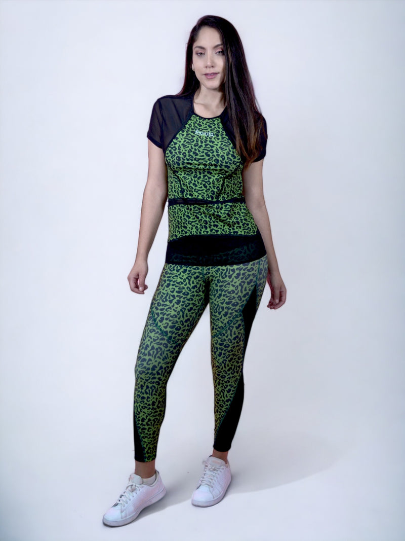 Conjunto Deportivo Mujer Jaguar Verde - Bonita & Fitness